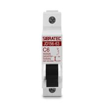 Disjuntor Mini Monopolar JD156 6A Curva C 6kA Sibratec Disjuntor Mini Monopolar JD156 6A Curva C 6kA Sibratec