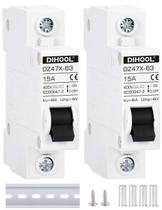 Disjuntor Miniatura DIHOOL DZ47X-63 15A 12-400V Trilho DIN Disjuntor Miniatura DIHOOL DZ47X-63 15A 12-400V Trilho DIN