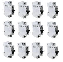 DISJUNTOR MONOFÁSICO 1 POLO DIN SOPRANO SHB-GII CURVA C 3kA 10A - CX COM 12un DISJUNTOR MONOFÁSICO 1 POLO DIN SOPRANO SHB-GII CURVA C 3kA 10A - CX COM 12un