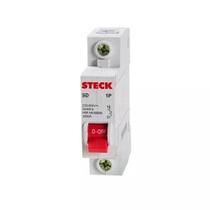 Disjuntor monopolar 25a curva c steck sdd61c25