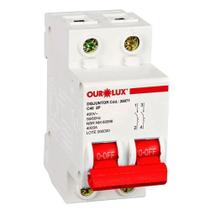 Disjuntor Ourolux DIN 2P 40A Curva C Branco Disjuntor Ourolux DIN 2P 40A Curva C Branco