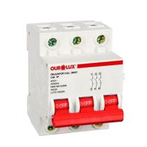 Disjuntor Ourolux DIN 3P 40A Curva C Branco