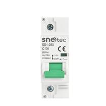 Disjuntor Snetec 1P DC 80A 100A 125A 250V Solar / Bateria / Som Disjuntor Snetec 1P DC 80A 100A 125A 250V Solar / Bateria / Som