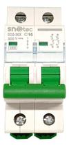 Disjuntor Snetec 2P 500V 10A - 63A DC Proteção Fotovoltaico