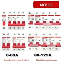 Disjuntor Solar Mini DC 1000V Interruptor De Proteção Contra Sobrecarga 6A-125A Para Sistema