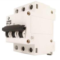 Disjuntor Soprano DIN 3P 10A SHB-GII Curva C Branco