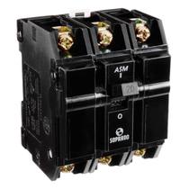 Disjuntor Soprano Nema 3P 80A ASM-B Preto Disjuntor Soprano Nema 3P 80A ASM-B Preto