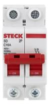 Disjuntor Steck Bipolar 10, 16. 20, 25, 63 Curva C Amperagem:16