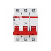 Disjuntor Steck Din Tripolar 40A Curva C