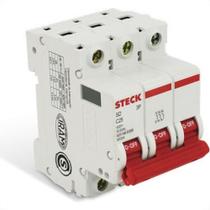 Disjuntor Steck Din Tripolar 50A Sd63 C Sdd63C50 Disjuntor Steck Din Tripolar 50A Sd63 C Sdd63C50