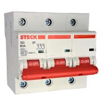 Disjuntor Steck ''Din'' Tripolar 80A. C Disjuntor Steck ''Din'' Tripolar 80A. C