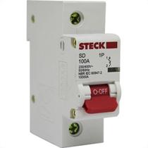 Disjuntor Steck Din Unipolar 100A Sd61 C10Ka