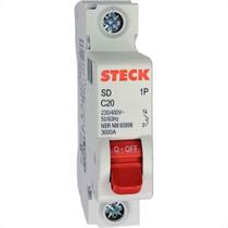 Disjuntor Steck ''Din'' Unipolar 20A. C Disjuntor Steck ''Din'' Unipolar 20A. C