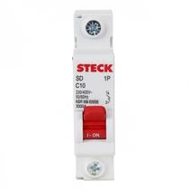 Disjuntor Steck Unipolar Monopolar Curva C 10a, 16a, 20a, 25a, 32a, 40a, 50a, 63a