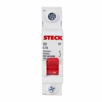 Disjuntor Steck Unipolar Monopolar Curva C 10a, 16a, 20a, 25a, 32a, 40a, 50a, 63a Disjuntor Steck Unipolar Monopolar Curva C 10a, 16a, 20a, 25a, 32a, 40a, 50a, 63a