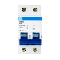 Disjuntor termomagnetico mini mdw-c 16a bipolar - cod 10076415 Disjuntor termomagnetico mini mdw-c 16a bipolar - cod 10076415