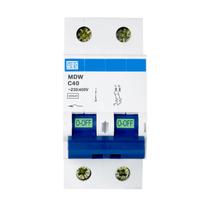 Disjuntor termomagnetico mini mdw-c 40a bipolar - cod 10076447 Disjuntor termomagnetico mini mdw-c 40a bipolar - cod 10076447