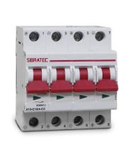 Disjuntor tipo DIN para Corrente Contínua Tetrapolar X10