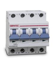 Disjuntor tipo DIN para Corrente Contínua Tetrapolar X10 Disjuntor tipo DIN para Corrente Contínua Tetrapolar X10