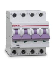 Disjuntor tipo DIN para Corrente Contínua Tetrapolar X10