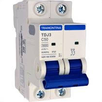 Disjuntor Tramontina ''Din'' Bipolar 50A. C Disjuntor Tramontina ''Din'' Bipolar 50A. C