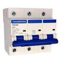Disjuntor Tramontina ''Din'' Tripolar 80A. C Disjuntor Tramontina ''Din'' Tripolar 80A. C