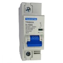 Disjuntor Tramontina ''Din'' Unipolar 100A. C Disjuntor Tramontina ''Din'' Unipolar 100A. C