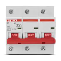 Disjuntor Trifásico 125A 3P Curva C 10Ka Sdd3c125 Steck