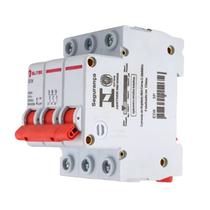 Disjuntor Trifásico 3 Polos Tripolar 16A Din 6kA Elitek