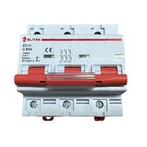 Disjuntor Trifásico Din 10, 20, 25, 32, 40, 50, 63, 80, 100 e 125A Tripolar