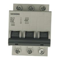 Disjuntor trifásico tripolar mini din curva c 5sj1 10a siemens