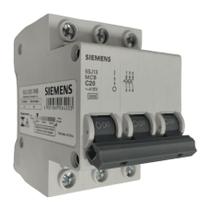 Disjuntor trifásico tripolar mini din curva c 5sj1 20a siemens