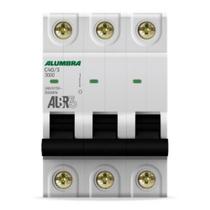 Disjuntor Tripolar 3X40A Curva C Mini Din Alumbra