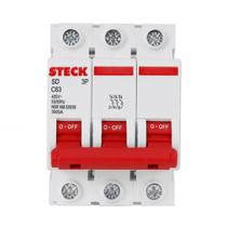 Disjuntor tripolar 63a - steck