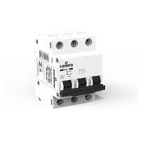 Disjuntor Tripolar Curva C Mini Din 25a 3ka Soprano Disjuntor Tripolar Curva C Mini Din 25a 3ka Soprano