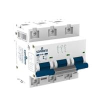 Disjuntor tripolar DIN 100A 10 KA Soprano