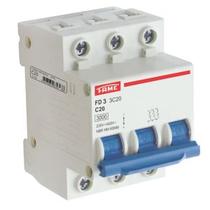Disjuntor Tripolar DIN FD 3P Curva C 20A 5216 Disjuntor Tripolar DIN FD 3P Curva C 20A 5216