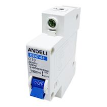Disjuntor Unipolar 10A - Andeli Dz47-63 Disjuntor Unipolar 10A - Andeli Dz47-63
