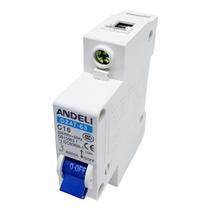 Disjuntor Unipolar 16A - Andeli Dz47-63 Disjuntor Unipolar 16A - Andeli Dz47-63