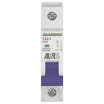 Disjuntor unipolar 32a 3ka curva c albr alumbra Disjuntor unipolar 32a 3ka curva c albr alumbra