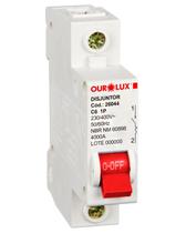 Disjuntor Unipolar 6 Amperes Curva C Ourolux Disjuntor Unipolar 6 Amperes Curva C Ourolux