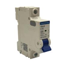 Disjuntor unipolar din mini 16a tdj3-1 c16 58011/105 - tramontina