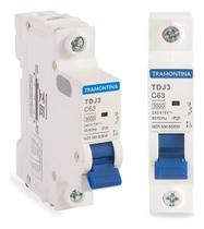 Disjuntor Unipolar Monopoar Din Tramontina 10a a 63a Disjuntor Unipolar Monopoar Din Tramontina 10a a 63a