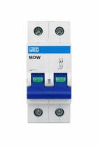 Disjuntor unipolar weg mdw-c curva c 6a a 63a 1p trilho din modelo:63a 2p c
