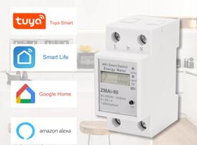 Disjuntor Wifi 60A medidor Consumo Inteligente Alexa Google zmai i90 Disjuntor Wifi 60A medidor Consumo Inteligente Alexa Google zmai i90