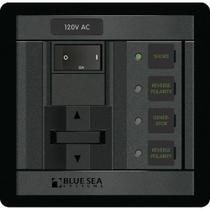 Disjuntores de sistema de painel 360 AC 120V 2 fontes Blue Sea