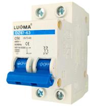 Disjuntores Mini Din Bipolar Duplo Bifásico Para 2 Fases Curva C Inmetro De 10A Até 70 Amperes Lukma Disjuntores Mini Din Bipolar Duplo Bifásico Para 2 Fases Curva C Inmetro De 10A Até 70 Amperes Lukma