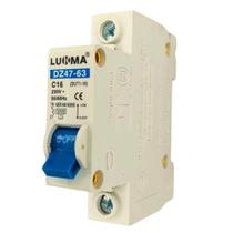 Disjuntores Mini Din Unipolar Monopolar Monofásico 1 Fase Curva C Inmetro De 10A Até 63 Ampere Lukma Disjuntores Mini Din Unipolar Monopolar Monofásico 1 Fase Curva C Inmetro De 10A Até 63 Ampere Lukma