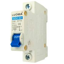 Disjuntores Mini Din Unipolar Monopolar Monofásico 1 Fase Curva C Inmetro De 10A Até 63 Ampere Lukma Disjuntores Mini Din Unipolar Monopolar Monofásico 1 Fase Curva C Inmetro De 10A Até 63 Ampere Lukma