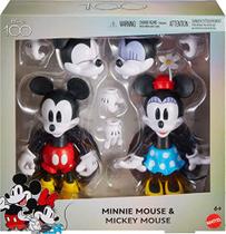 Disney 100 Figuras de Ação Colecionáveis Mickey e Minnie Mo - Mattel